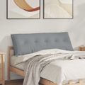 vidaXL Poduška na chrbát Svetlosivá 140 x 19 x 50 cm látka