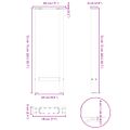 vidaXL Nohy konzolového stolíka, čierne, 2 ks, 28 x (72-73) cm, oceľové
