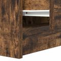 vidaXL Nočný stolík s 2 zásuvkami dymový dub 38x34x80 cm