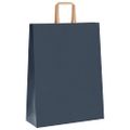 vidaXL Papierové tašky 250 ks s rúčkami, modré, 32x12x42 cm