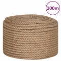 vidaXL Lano zo 100% juty, 14 mm, 100 m