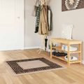 vidaXL Behúň MARSA Čierna 100 x 100 cm Polyester a PVC
