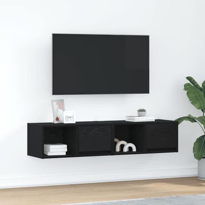vidaXL TV stolíky 2 ks dub čierne 60x31x25,5 cm kompozitné drevo