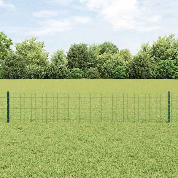vidaXL Zabudovaný plotový stĺpik 44 ks Zelená 80 cm