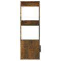 vidaXL Komoda dymový dub 80x30x90 cm spracované drevo