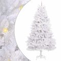 vidaXL Umelý Sklápací Vianočný Stromček Biela 300 cm PVC a oceľ