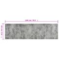 vidaXL Kuchynský koberec umývateľný Beton 60x180 cm zamat