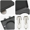 vidaXL WC sedadlo Antracitová 47,5 x 35 x 3,6 cm Duroplast