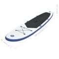 vidaXL Stand up paddleboard SUP, nafukovací, modro biely