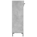 vidaXL Botník betónovo sivý 60x35x105 cm kompozitné drevo