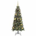 vidaXL Umelý vianočný stromček Zelená 150 cm PVC, plast a oceľ