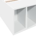 vidaXL Posteľný rám biely 90x200 cm kompozitné drevo