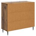 vidaXL Servírovacia skriňa Staré drevo 89 x 34,5 x 82 cm