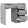 vidaXL Stôl Sivý Sonoma Kompozitné drevo 90 x 37,5 x 75 cm