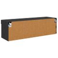 vidaXL TV nástenná skriňa 100 x 30 x 30 cm Čierny dub Kompozitné drevo