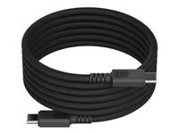 USB kábel - USB-C (M) na USB-C (M) - USB napájanie (100W), magnetický - čierna