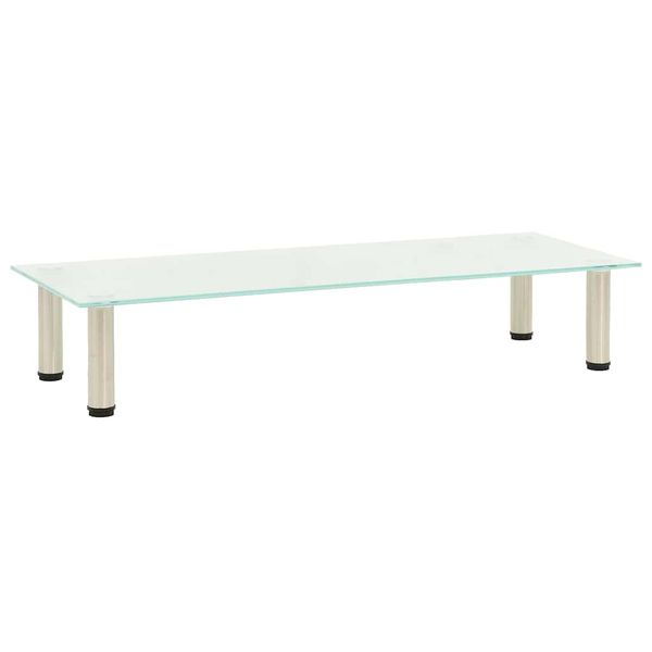 vidaXL TV stolík, matný 100x35x17 cm, tvrdené sklo
