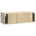vidaXL Nástenná TV skrinka 98 x 41 x 30 cm Dub sonoma Kompozitné drevo