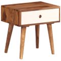 vidaXL Nočný stolík 45x30x45 cm masívne akáciaové drevo