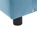 vidaXL Pohovka pre psa, tyrkysová 81x43x31 cm, plyš a umelá koža