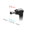 Notebookový zdroj Akyga (19 V | 2,37 A | 45 W | 5,5x2,5mm) AK-ND-61
