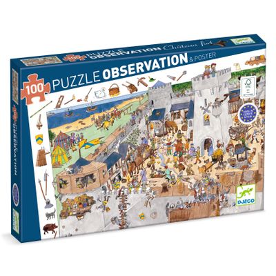 Objavovacie puzzle Opevnený hrad 100 ks