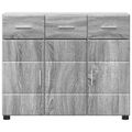 vidaXL Servírovacia skriňa FLORIN 88,5 x 30,5 x 73 cm Sivý Sonoma