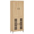 vidaXL Vysoká skrinka dub sonoma 69,5x34x180 cm spracované drevo