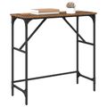 vidaXL Konzolový stôl Staré drevo 75 x 32 x 75 cm Kompozitné drevo