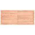 vidaXL Stolová doska bledohnedá 140x60x(2-4) cm ošetrený masívny dub