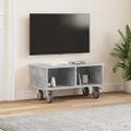 vidaXL TV stolík 68,5 x 35 x 35 cm Betónová šedá Kompozitné drevo