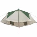 vidaXL Teepee stan pre 4 osoby 4 osoba Zelená a šedá