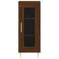 vidaXL Komoda hnedý dub 34,5x34x90 cm spracované drevo