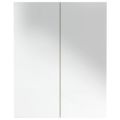 vidaXL Kúpeľňová zrkadlová skrinka 60x15x75 cm MDF biela a dubová