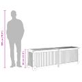 vidaXL Záhradný úložný box s kolieskami 150x50x58 cm masívna akácia