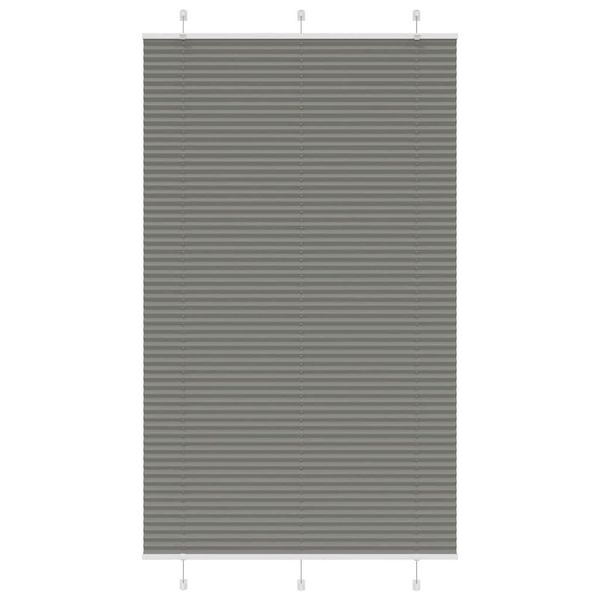 vidaXL plisovaná roleta antracit 120x200 cm Šírka látky 119,4 cm