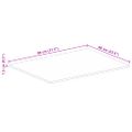 vidaXL Stolová doska 80x60x1,5 cm obdĺžniková masívny mangovník