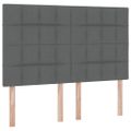 vidaXL Postel s úložným prostorem a matrací Tmavo šedá 140 x 200 cm