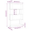 vidaXL Knižnica/deliaca stena hnedá 80x25x132 cm masívna borovica