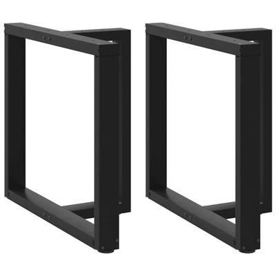 vidaXL Nohy k jedálenskému stolu v tvare T, 2 ks, čierne, 80x35x(72-73) cm, oceľ