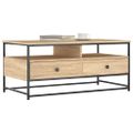 vidaXL Konferenčný stolík dub sonoma 100x51x45 cm kompozitné drevo