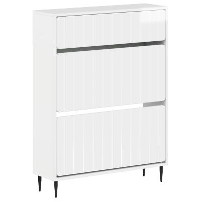 vidaXL Skriňa na topánky ZWOLLE 78 x 24 x 103 cm Kompozitné drevo