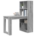vidaXL Stôl Sivý Sonoma Kompozitné drevo 122 x 67 x 145 cm