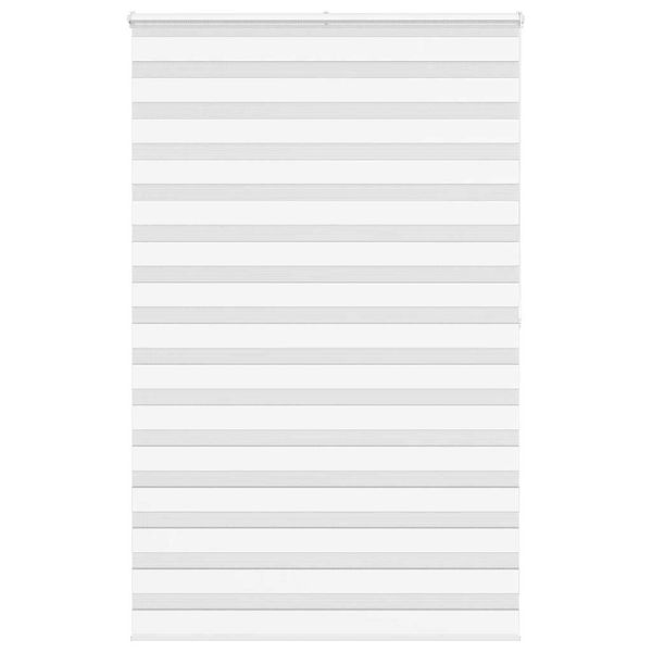 vidaXL Zebra roleta biela 145x200 cm šírka látky 140,9cm polyester