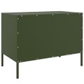 vidaXL TV skrinky 2 ks olivovo-zelené 68x39x50,5 cm oceľ