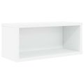 vidaXL Roh na skladovanie CD Biela 40 x 17 x 17 cm Kompozitné drevo