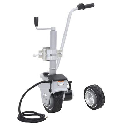 vidaXL Hliníkové oporné koleso na príves s motorom 12 V 350 W