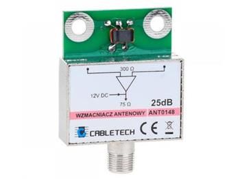 Anténny zosilňovač CABLETECH ANT0148, 25dB, tienený Anténny zosilňovač CABLETECH ANT0148, 25dB, tienený