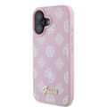 Puzdro Guess pre iPhone 16 6,1" GUHMP16SPGPYSP ružové pevné puzdro Peony Script MagSafe