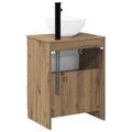 vidaXL Sada kúpeľňového nábytku Dub artisan Kompozitné drevo